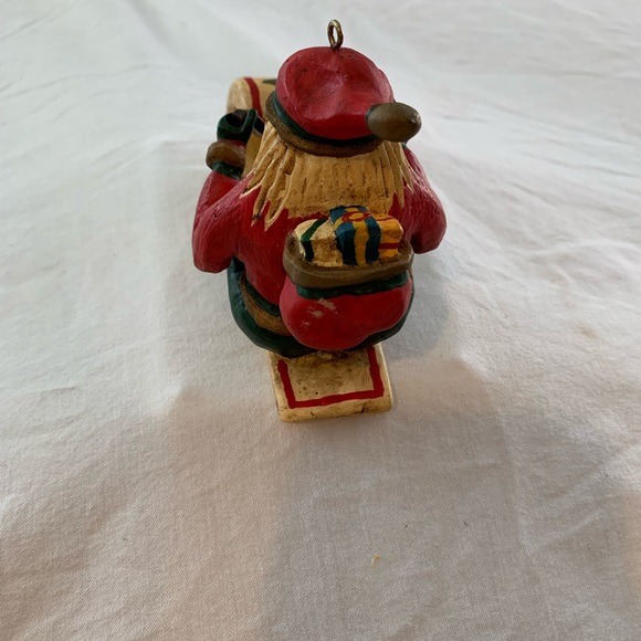 Vintage Roman - Bill Jauquet "Santa Sled" 1993 Ornament #56683 Santa riding sled - Picture 12 of 14